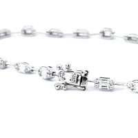 14K White Gold 1.30 cttw Diamond Bracelet