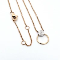 14K Yellow and White Gold 0.05 cttw Diamond Pendant