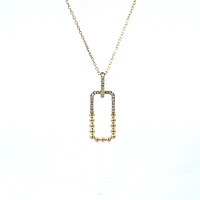 14K Yellow Gold 0.08 cttw Diamond Pendant