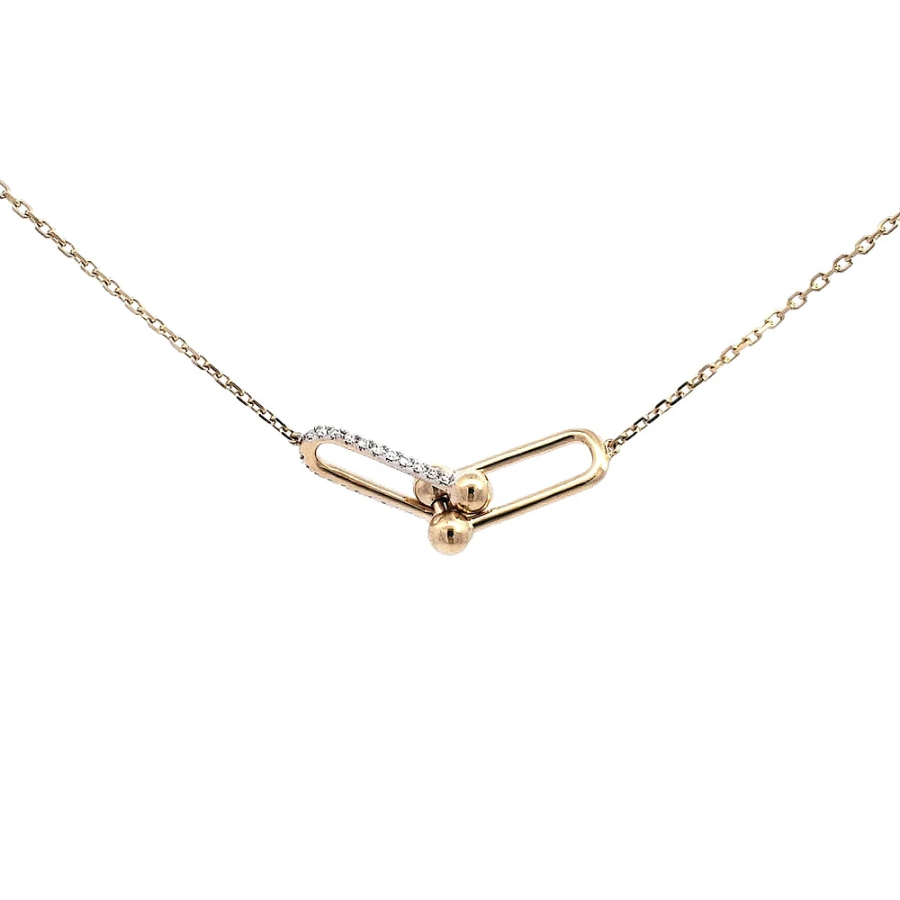 14K Yellow Gold cttw Diamond Pendant