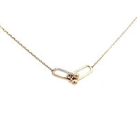 14K Yellow Gold cttw Diamond Pendant