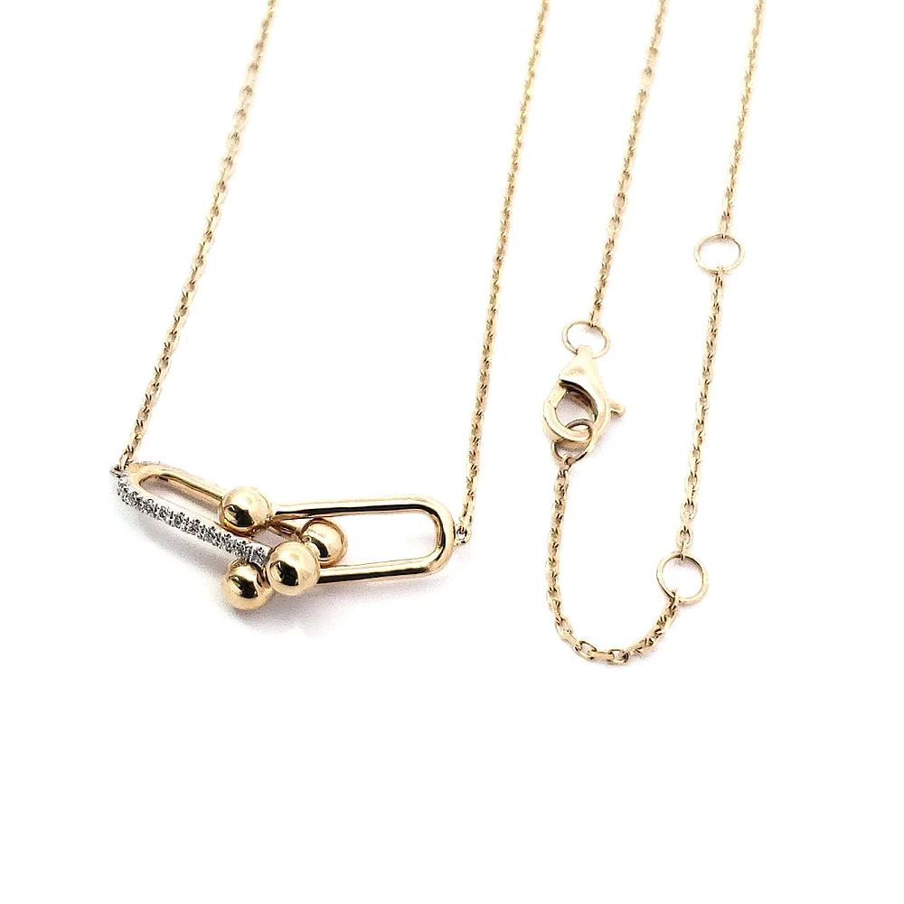 14K Yellow Gold cttw Diamond Pendant