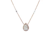 14K Rose Gold 0.33 cttw Diamond Pendant