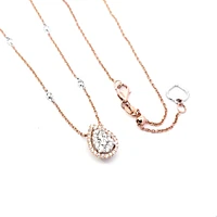14K Rose Gold 0.33 cttw Diamond Pendant