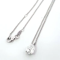 14K Gold Lab Grown cttw Pear Cut Diamond Pendant