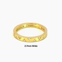 10K Yellow Gold 0.10cttw Diamond Band