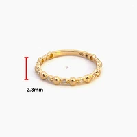 10K Yellow Gold 0.10cttw Diamond Ring, size 6.5