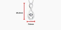 10K Gold cttw Diamond Pulse Pendant