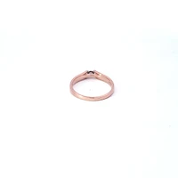 10K Rose Gold 0.10cttw Diamond Ring - Size 6.5