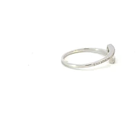 14K White Gold 0.22 cttw Diamond Ring