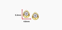 10K Gold 0.30cttw Round Brilliant Cut Canadian Diamond Earrings
