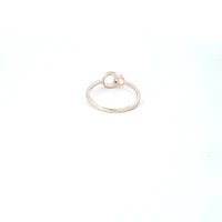 10K White & Yellow Gold 0.04cttw Diamond Double Circle/Eternity/Infinity Ring, size 6.5