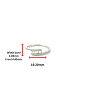 14K White Gold 0.22 cttw Diamond Ring