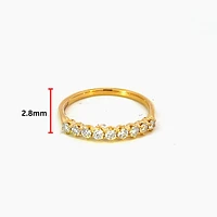 14K Yellow Gold 0.36cttw Canadian Diamond Ring - size 6.5