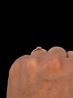 10K Rose Gold Garnet Ring - 4