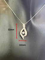 10K Gold 0.25 cttw Diamond Pulse Pendant