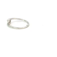 14K White Gold 0.22 cttw Diamond Ring