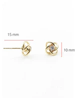 10K Yellow Gold 0.10cttw Canadian Diamond Earrings