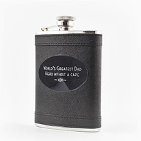 Black Flask with Black Plate