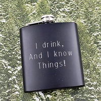 Stainless Steel Black Painted Flask