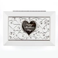 White Jewel Box Recessed Heart