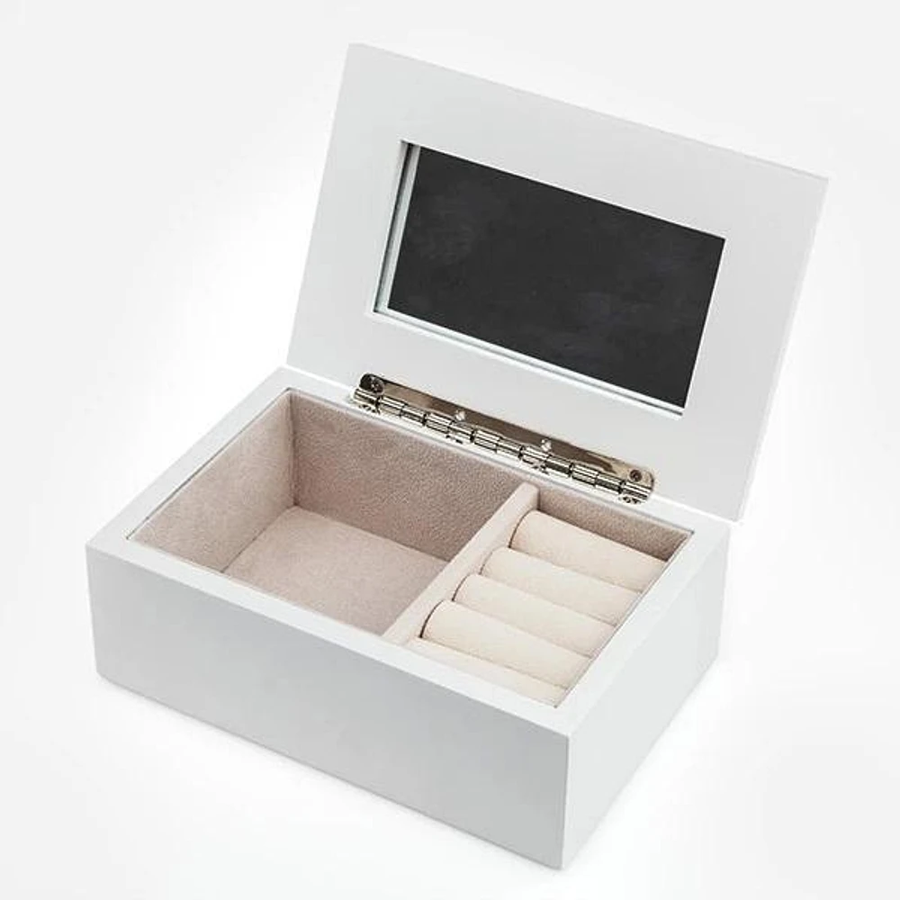 White Jewel Box Recessed Heart
