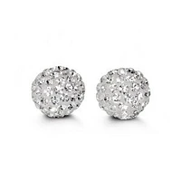 10K Yellow Gold Cubic Zirconia 10mm Earrings