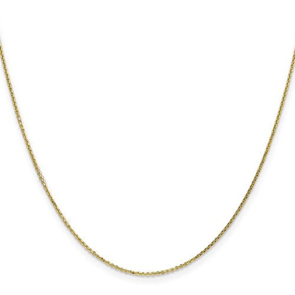 10K Gold 1.80mm Diamond-Cut Cable Chain - /