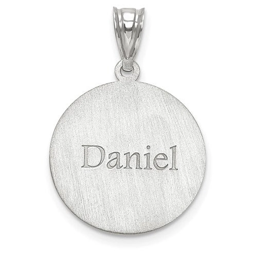 Personalized Baseball Number And Name Pendants - Sterling Silver
