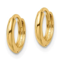 10k Polished Hinged Hoop Earrings