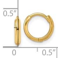 10k Polished Hinged Hoop Earrings