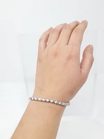 10K White Gold 2.00 cttw Diamond Tennis Bracelet