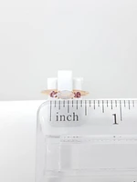 10K Rose Gold 7 x 3.25mm Opal and 2.5mm Pink Tourmaline Ring
