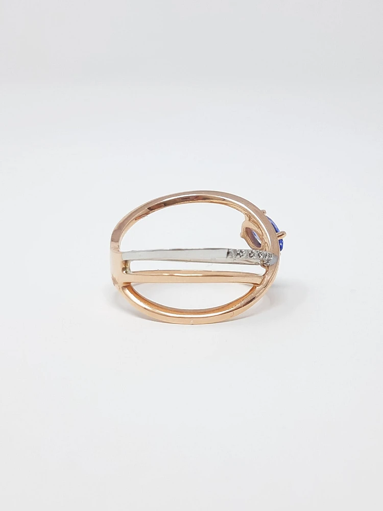 Tanzanite and Diamond Ring