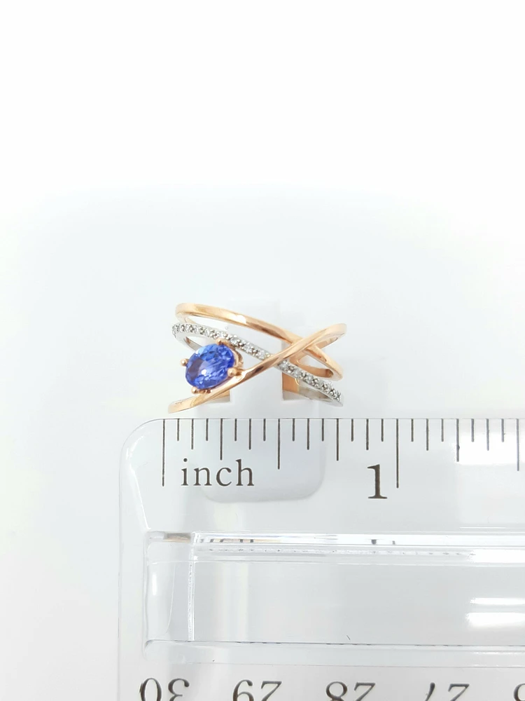 Tanzanite and Diamond Ring