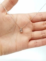 Morganite and Diamond Pendant