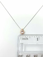 Morganite and Diamond Pendant