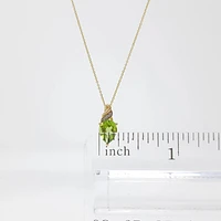 Peridot and Diamond Pendant