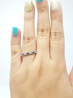 Sapphire and Diamond Ring