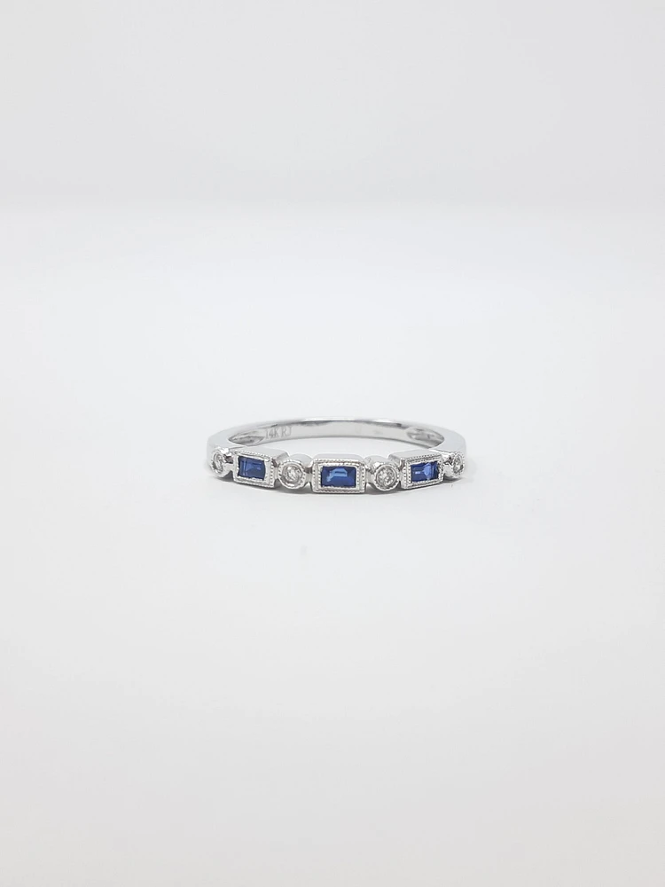 Sapphire and Diamond Ring