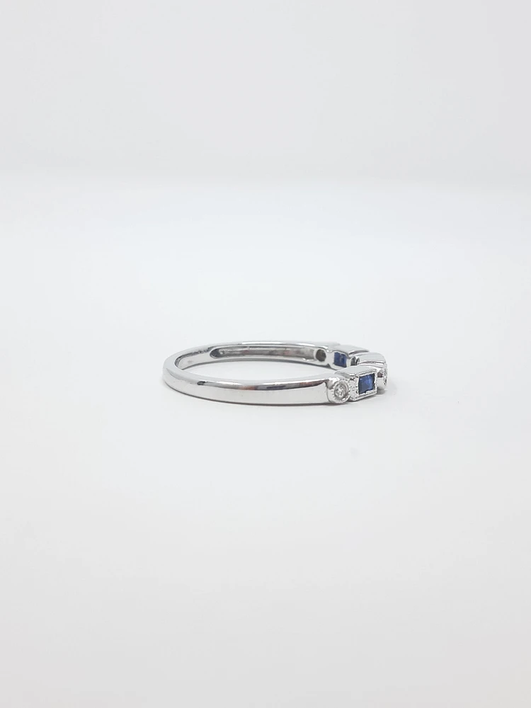 Sapphire and Diamond Ring