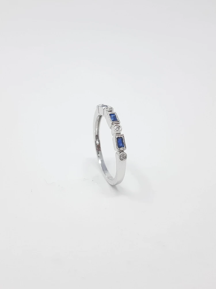 Sapphire and Diamond Ring