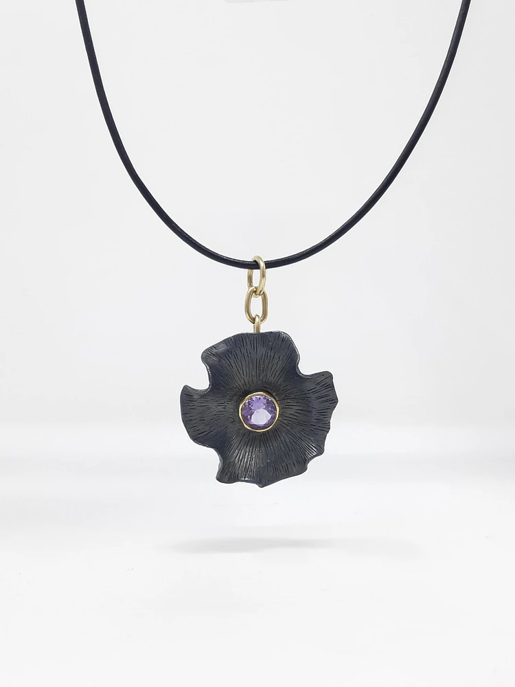 Silver and Amethyst Pendant