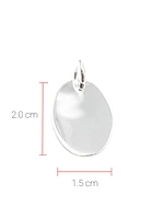 Sterling Silver Oval Charm