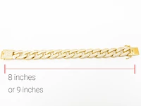 Gold plated Sterling Silver & Cubic Zirconia Bracelet - inches /