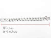Gold plated Sterling Silver & Cubic Zirconia Bracelet - inches /
