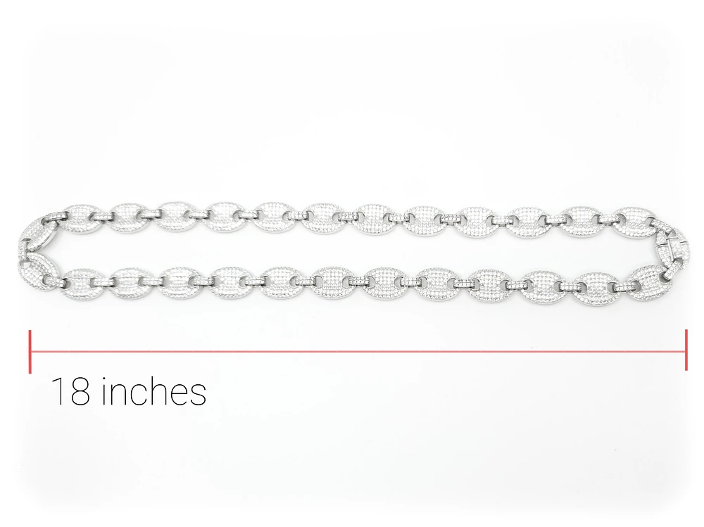 Sterling Silver & Cubic Zirconia Chain