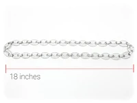 Sterling Silver & Cubic Zirconia Chain