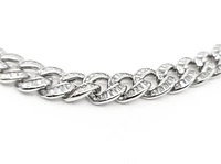 Sterling Silver Baguette CZ Chain