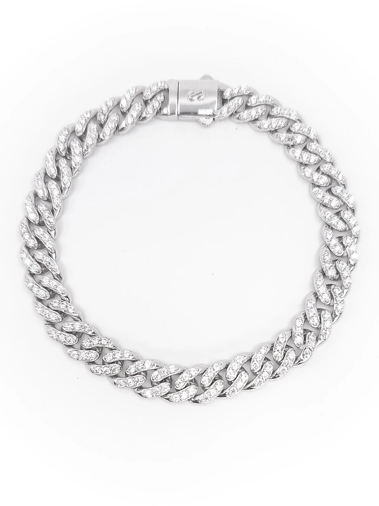 Sterling Silver & Cubic Zirconia Bracelet